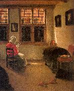 Pieter Janssens Elinga Woman Reading_l Spain oil painting artist